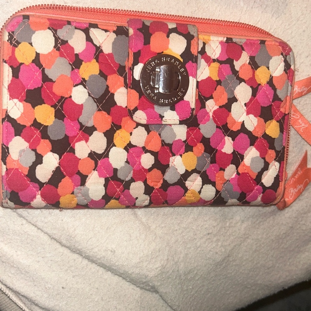 Vera Bradley multi colored Dots long wallet. Fab color combo